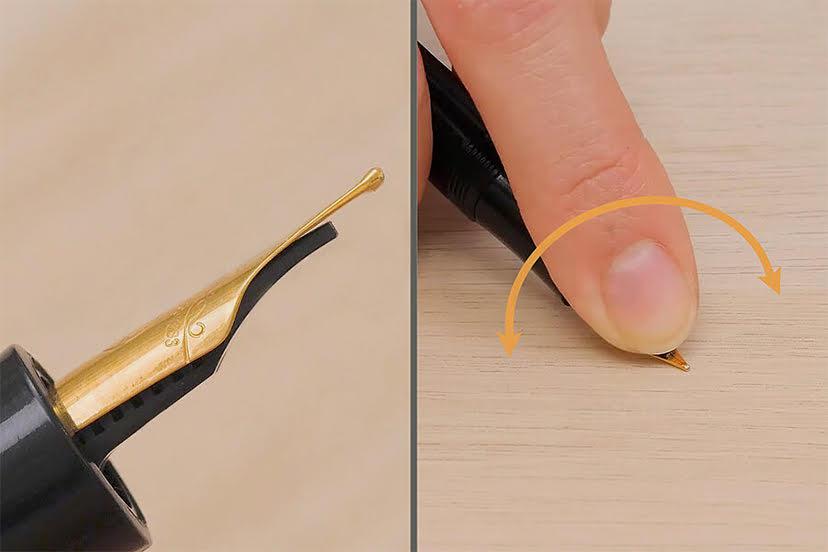 نوک و قسمت تغذیه‌کننده ممکن است به هم نخورند